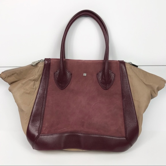 Pour La Victoire Madison Suede Leather Satchel Bag - Picture 2 of 8